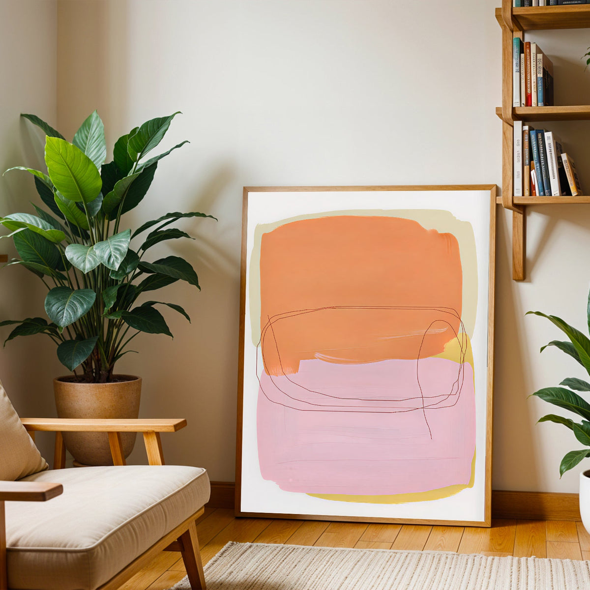 Lámina de arte abstracto minimalista