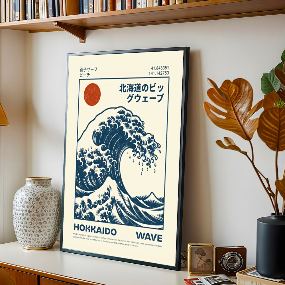 Lámina del póster de la ola de Hokusai