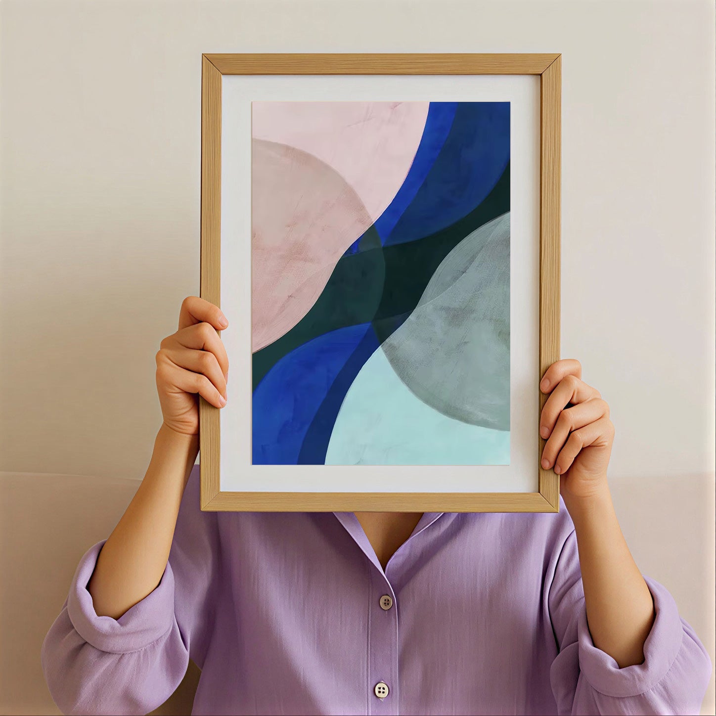 Lámina de arte abstracto geométrico moderno