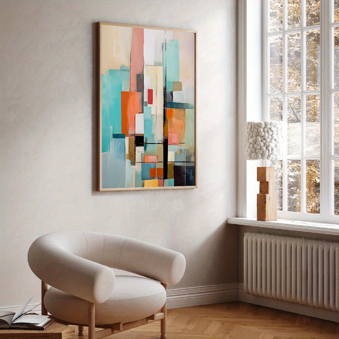 Lámina de arte abstracto geométrico