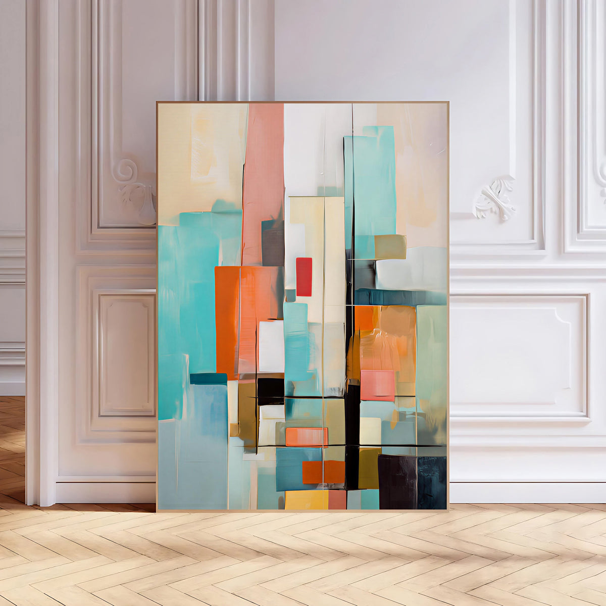 Lámina de arte abstracto geométrico