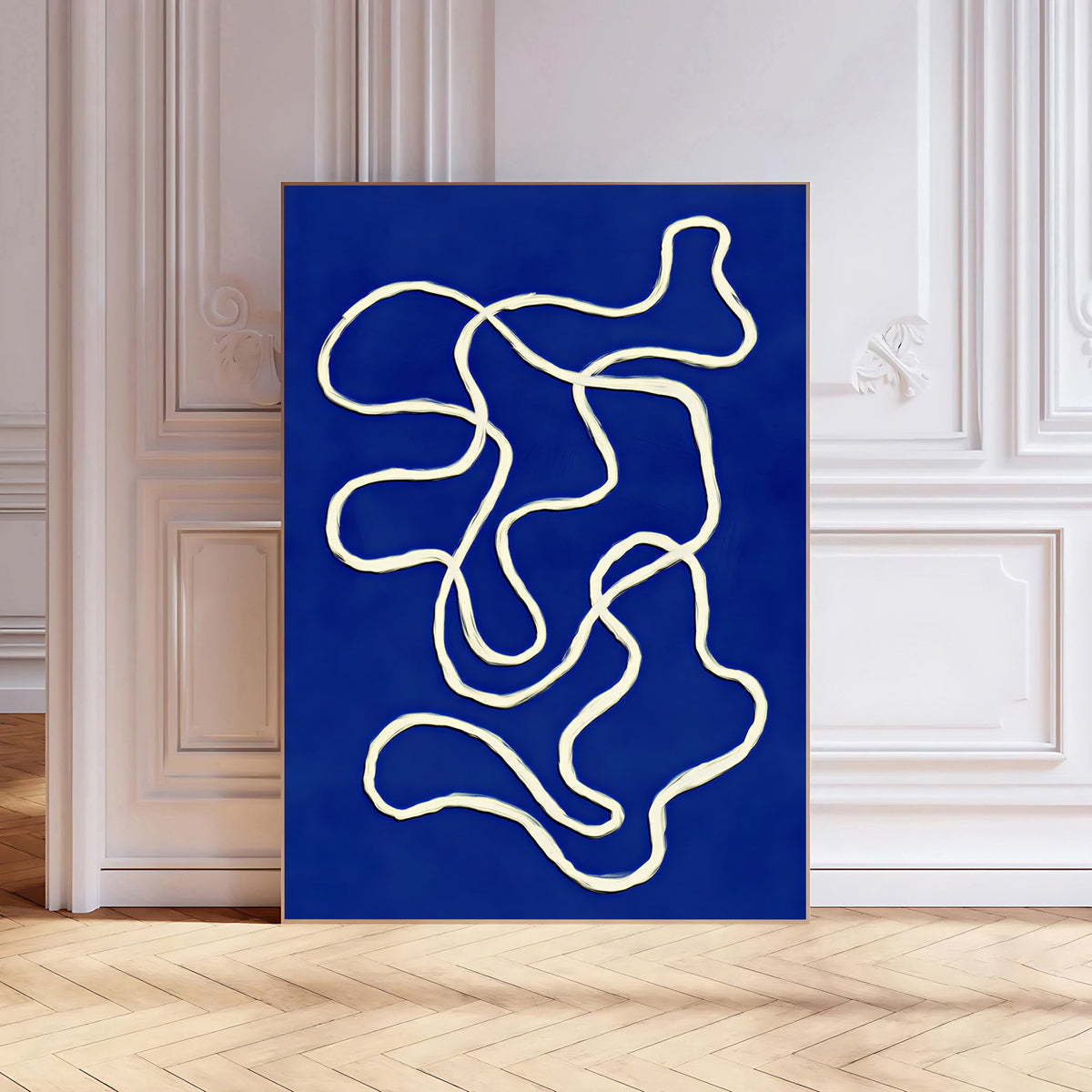 Lámina de arte abstracto azul