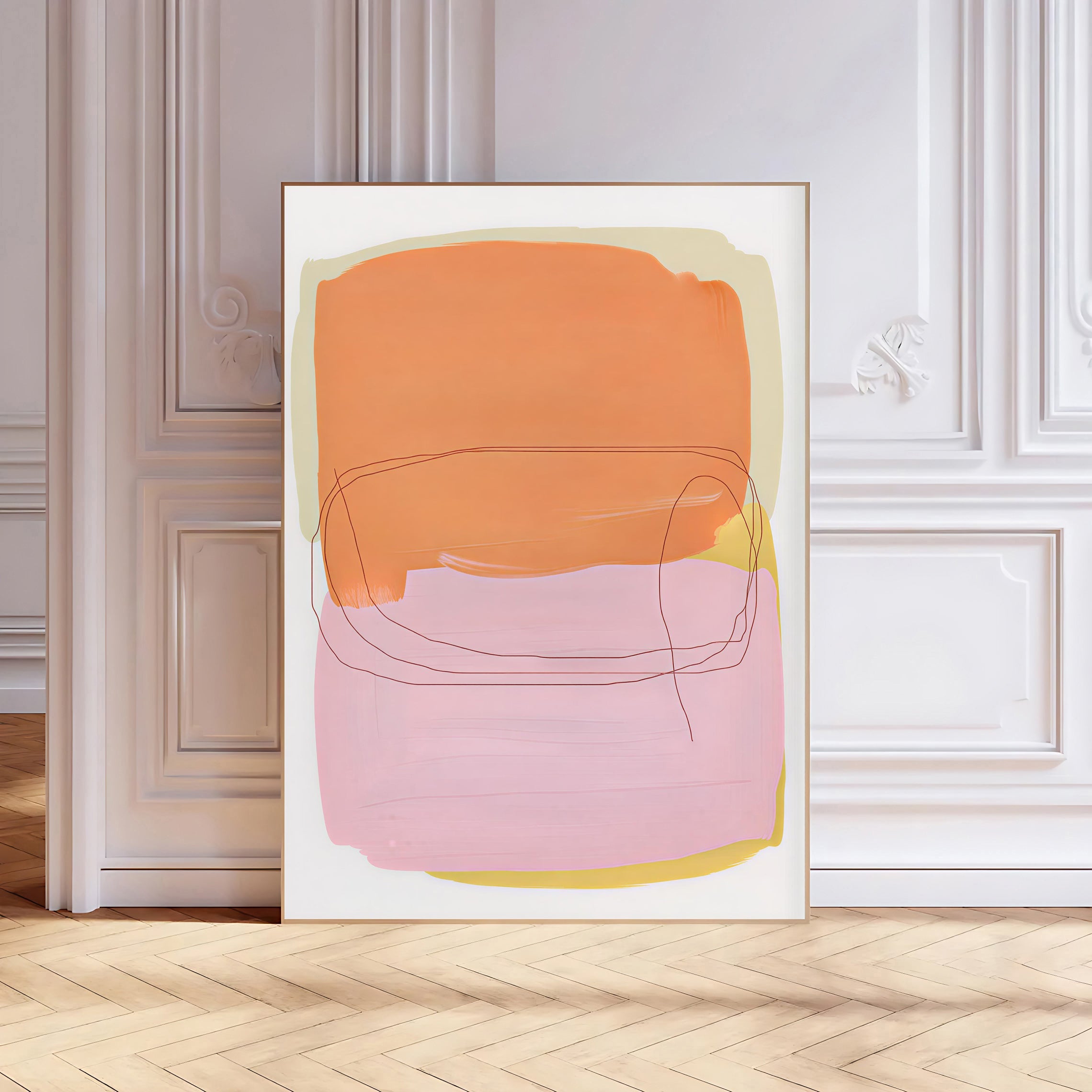 Lámina de arte abstracto minimalista