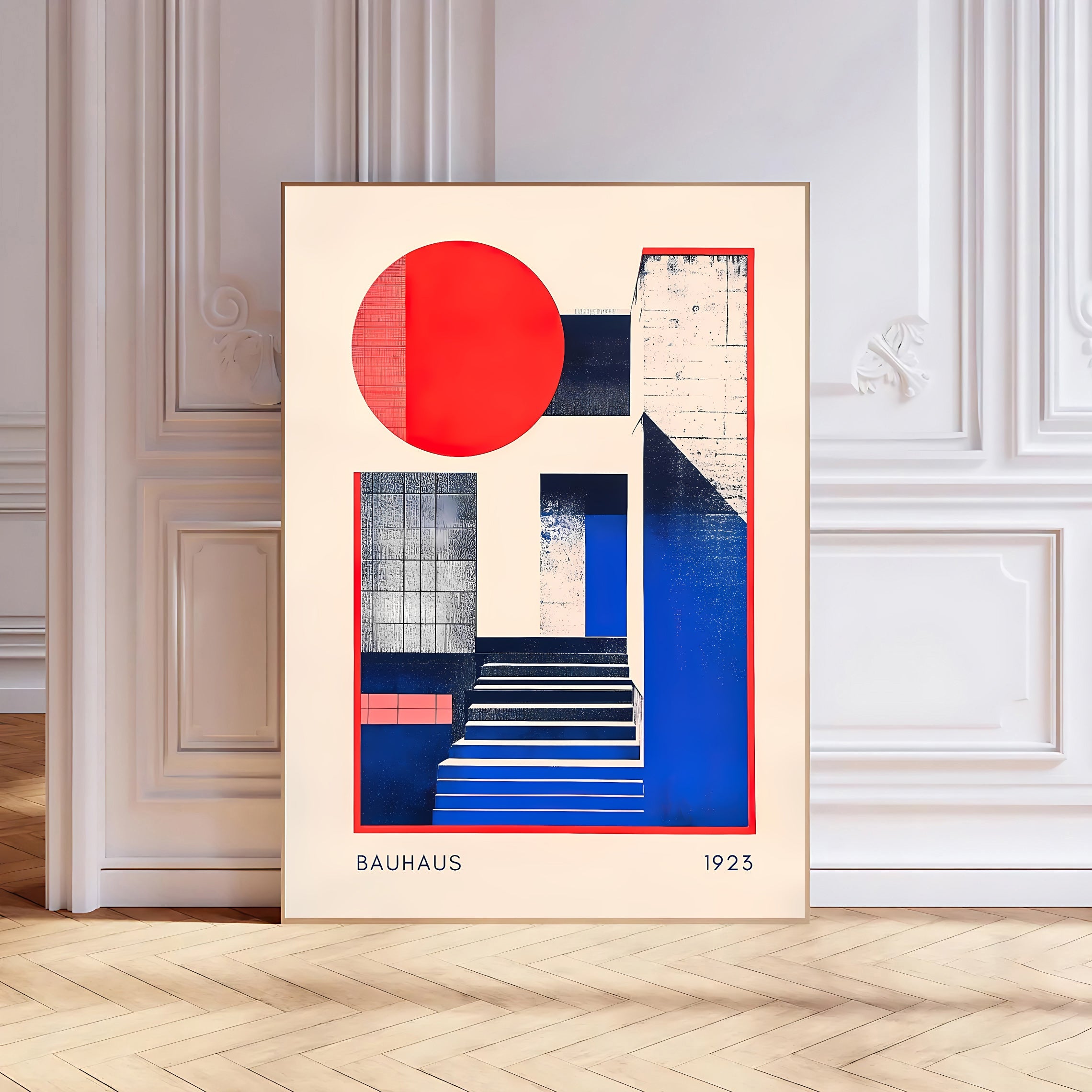 Lámina de arte abstracto Bauhaus de los años 20