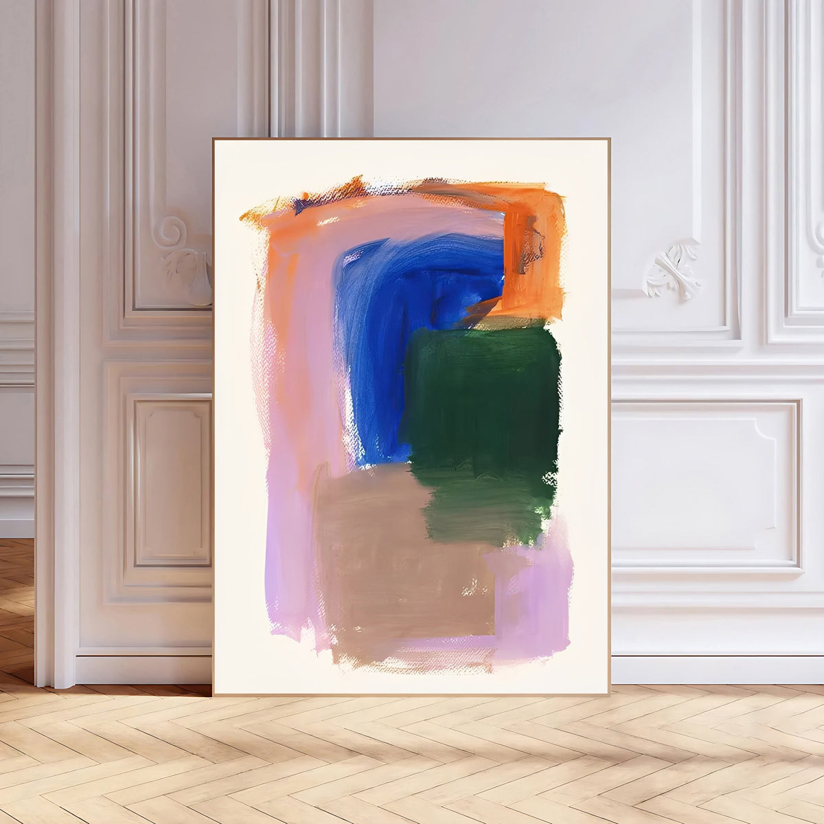 Lámina de arte abstracto moderno y colorido