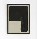 Lámina de arte abstracto minimalista en negro