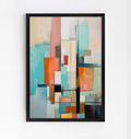 Lámina de arte abstracto geométrico