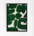Lámina de arte abstracto verde