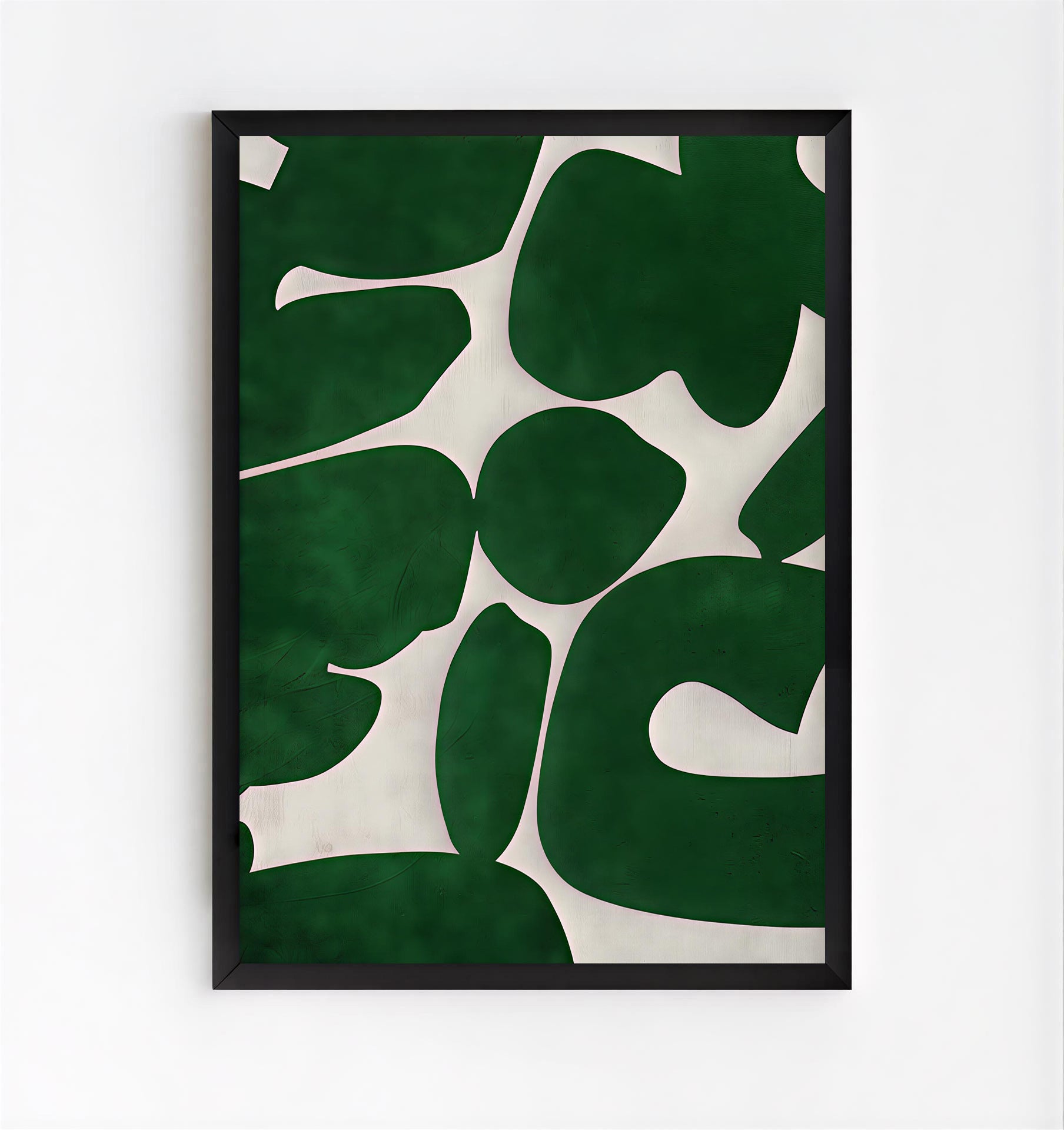 Lámina de arte abstracto verde