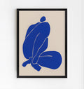 Lámina de figura abstracta en azul