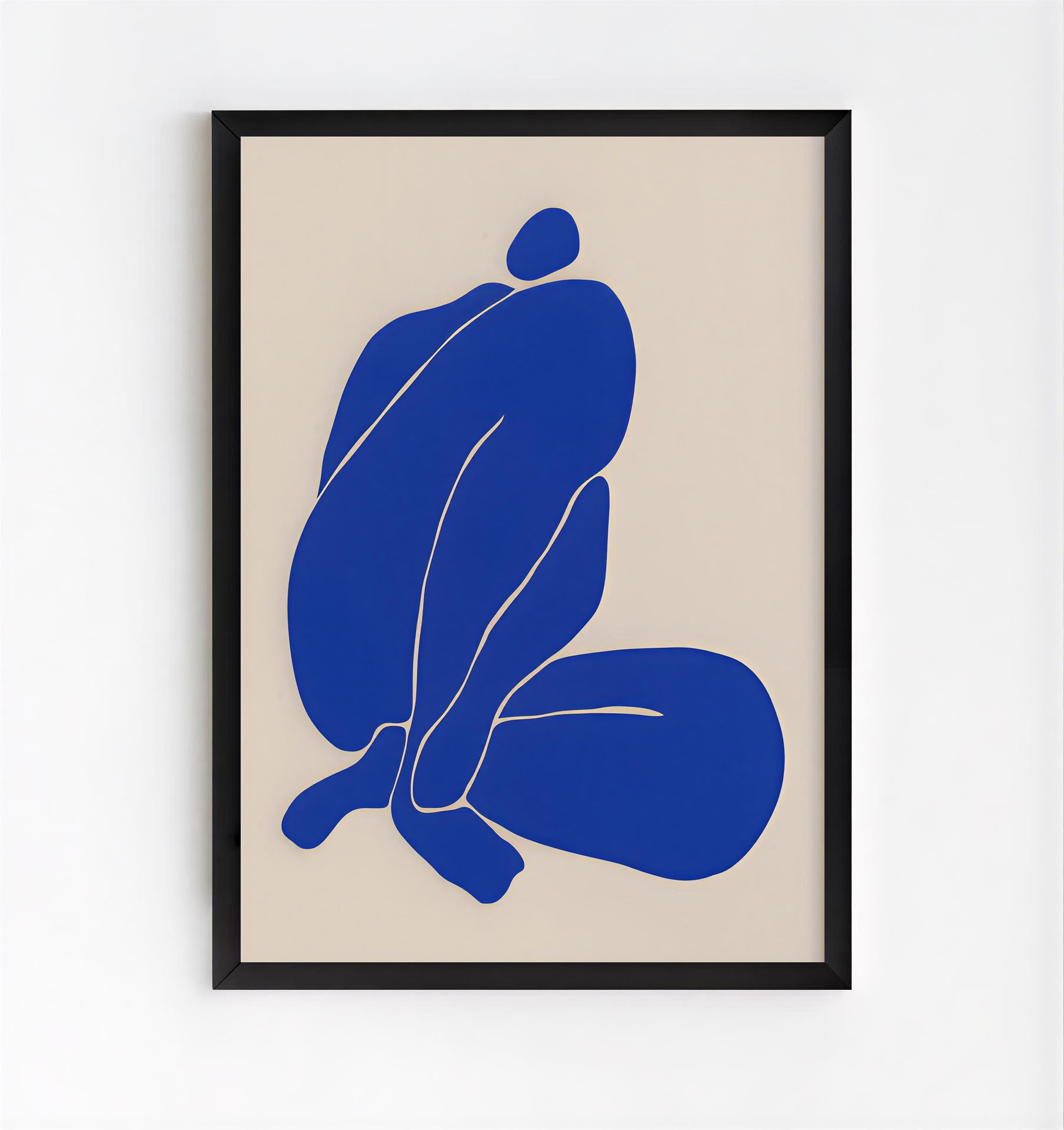 Lámina de figura abstracta en azul