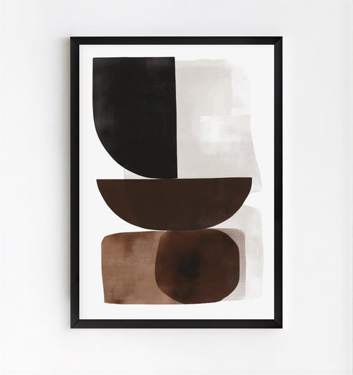 Arte abstracto de pared en tonos neutros