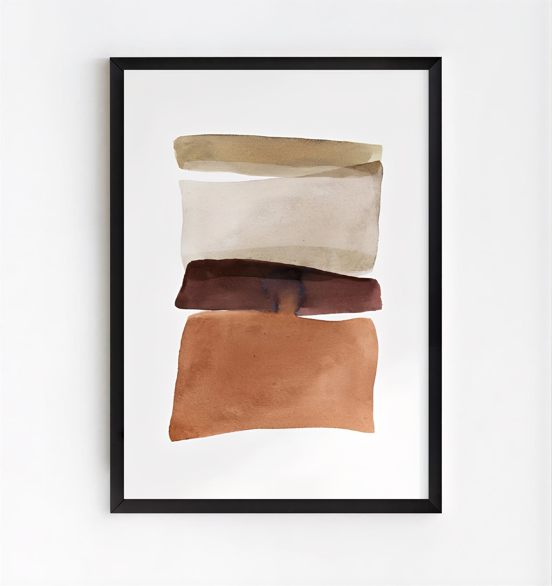 Lámina de arte abstracto en tonos neutros