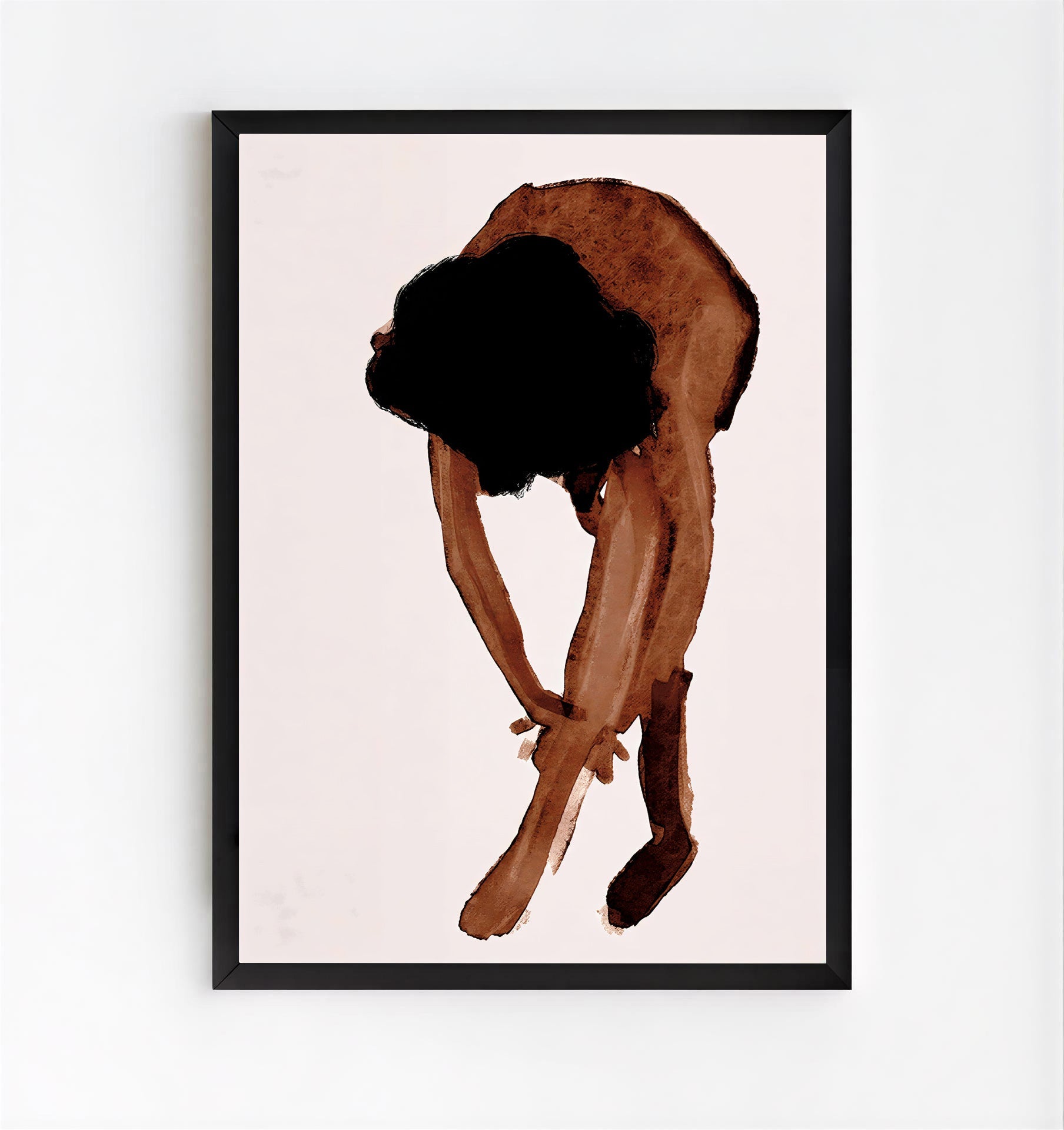 Lámina de figura abstracta en acuarela
