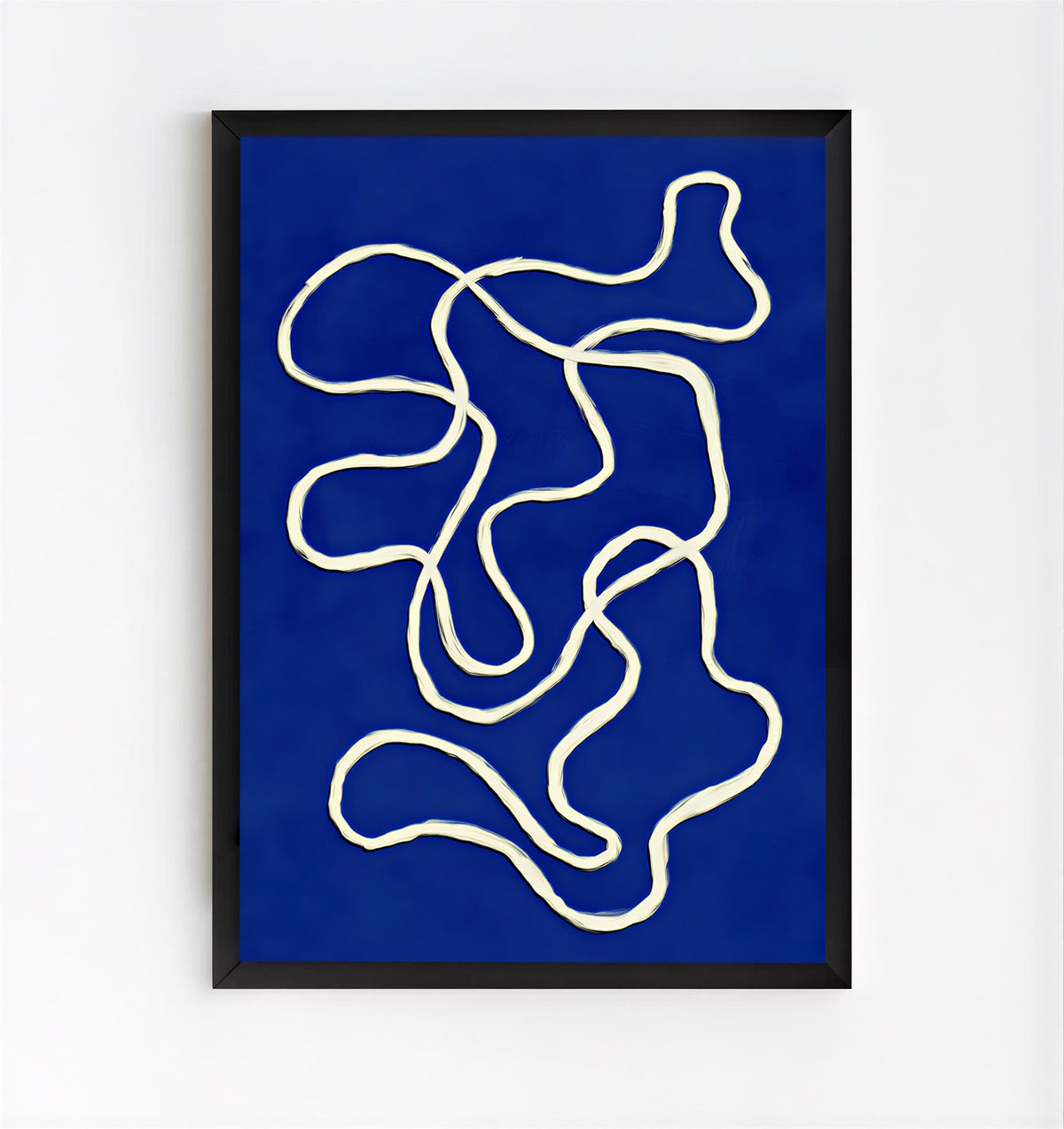 Lámina de arte abstracto azul