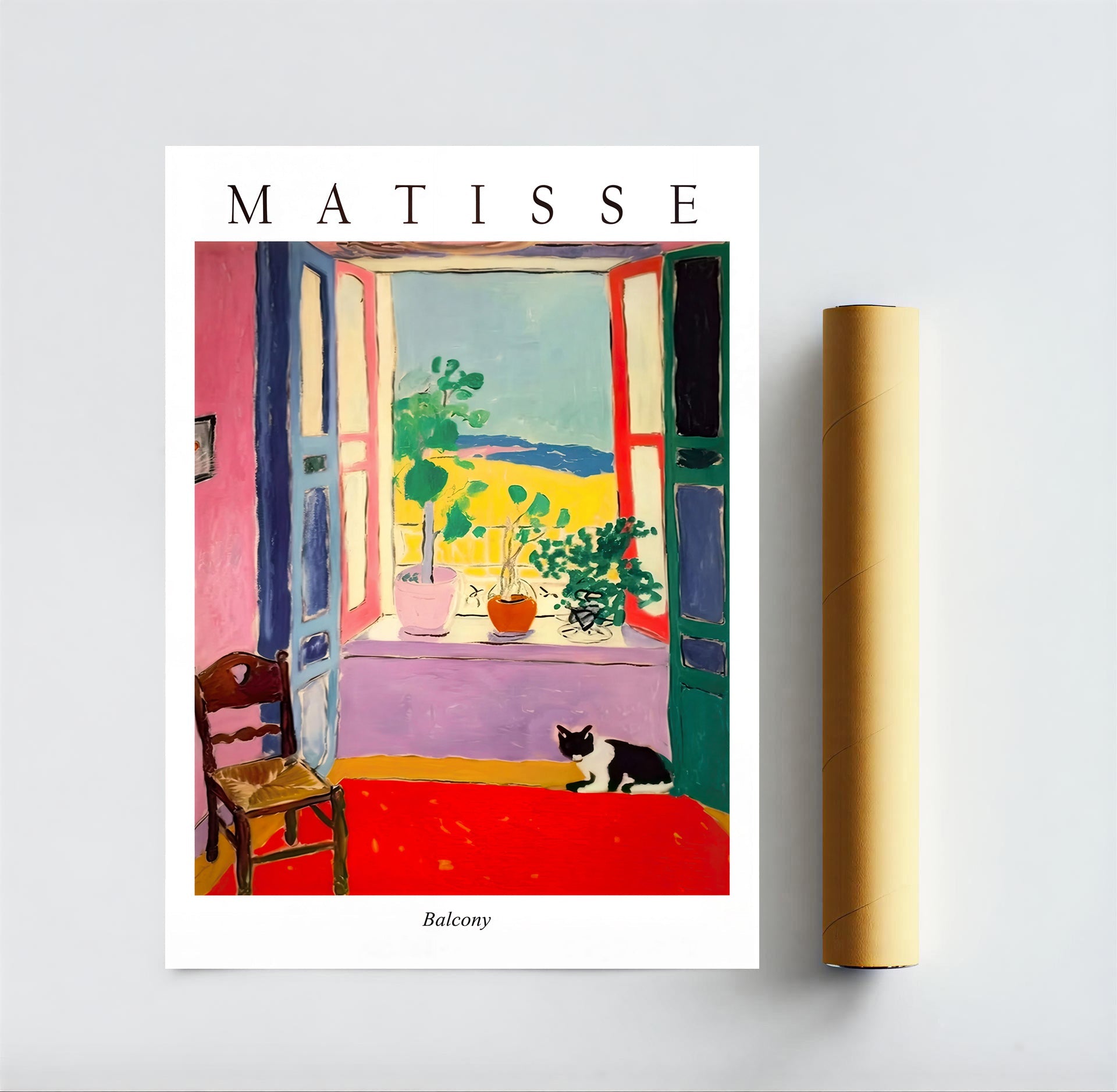 Lámina de balcón al estilo Matisse