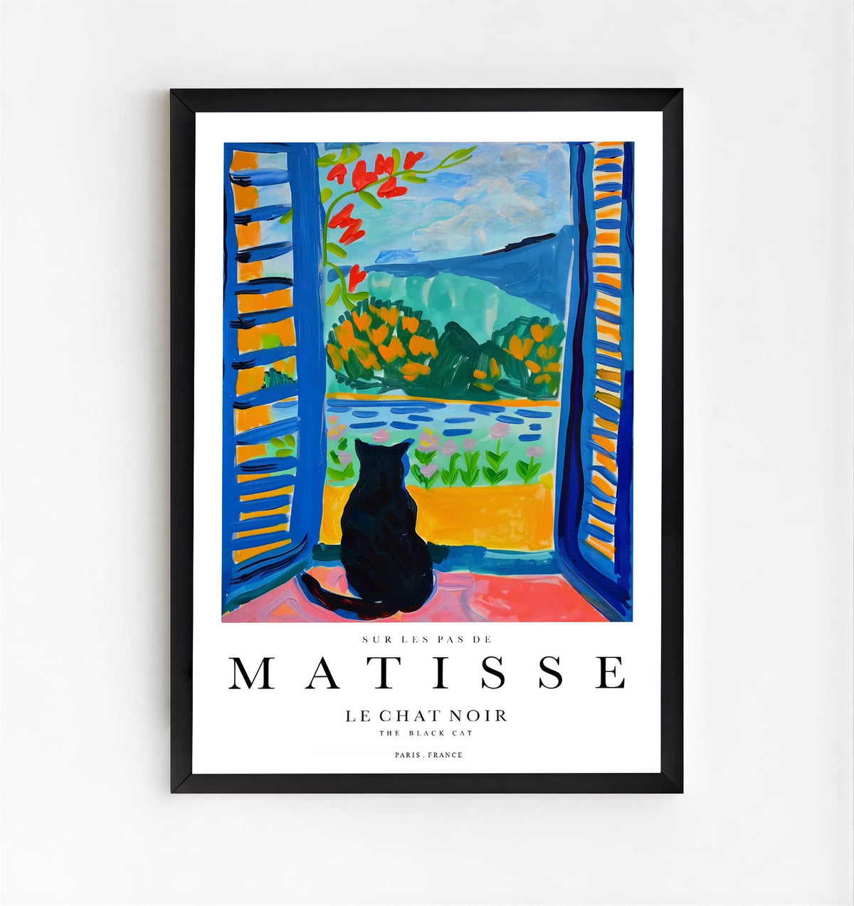 Lámina de gato inspirada en Matisse