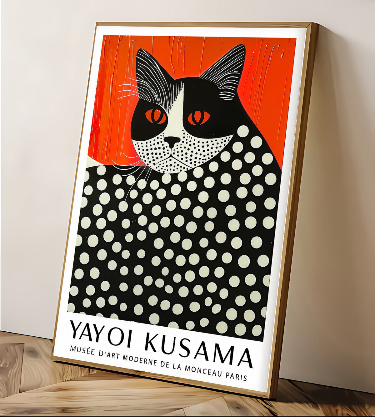 Lámina de gato con lunares