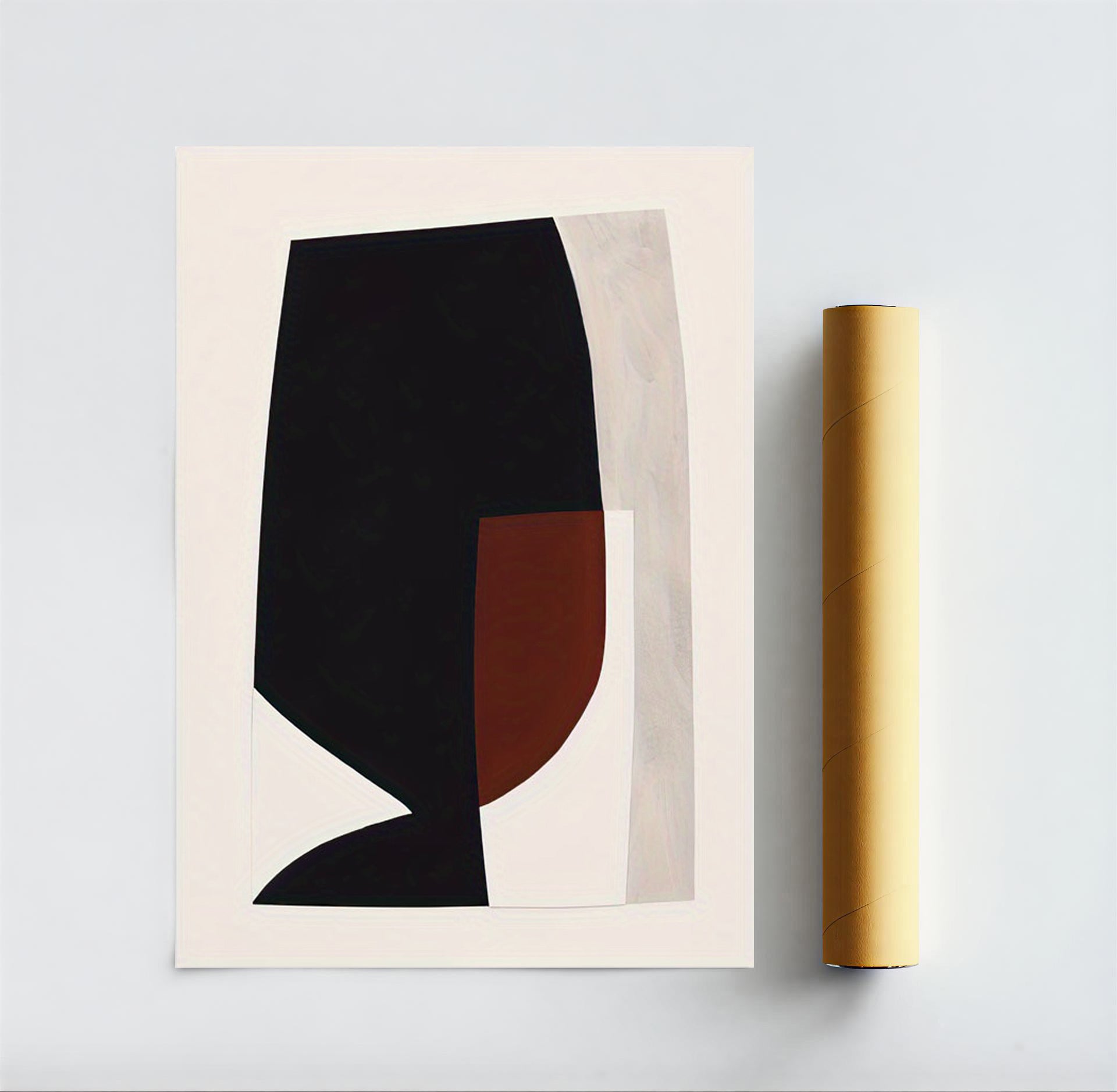 Lámina de arte geométrico abstracto minimalista