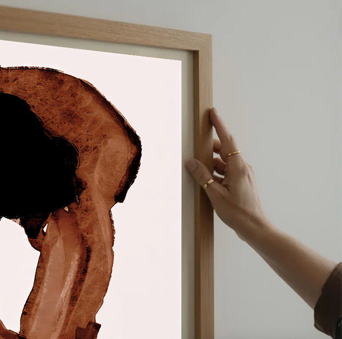 Lámina de figura abstracta en acuarela