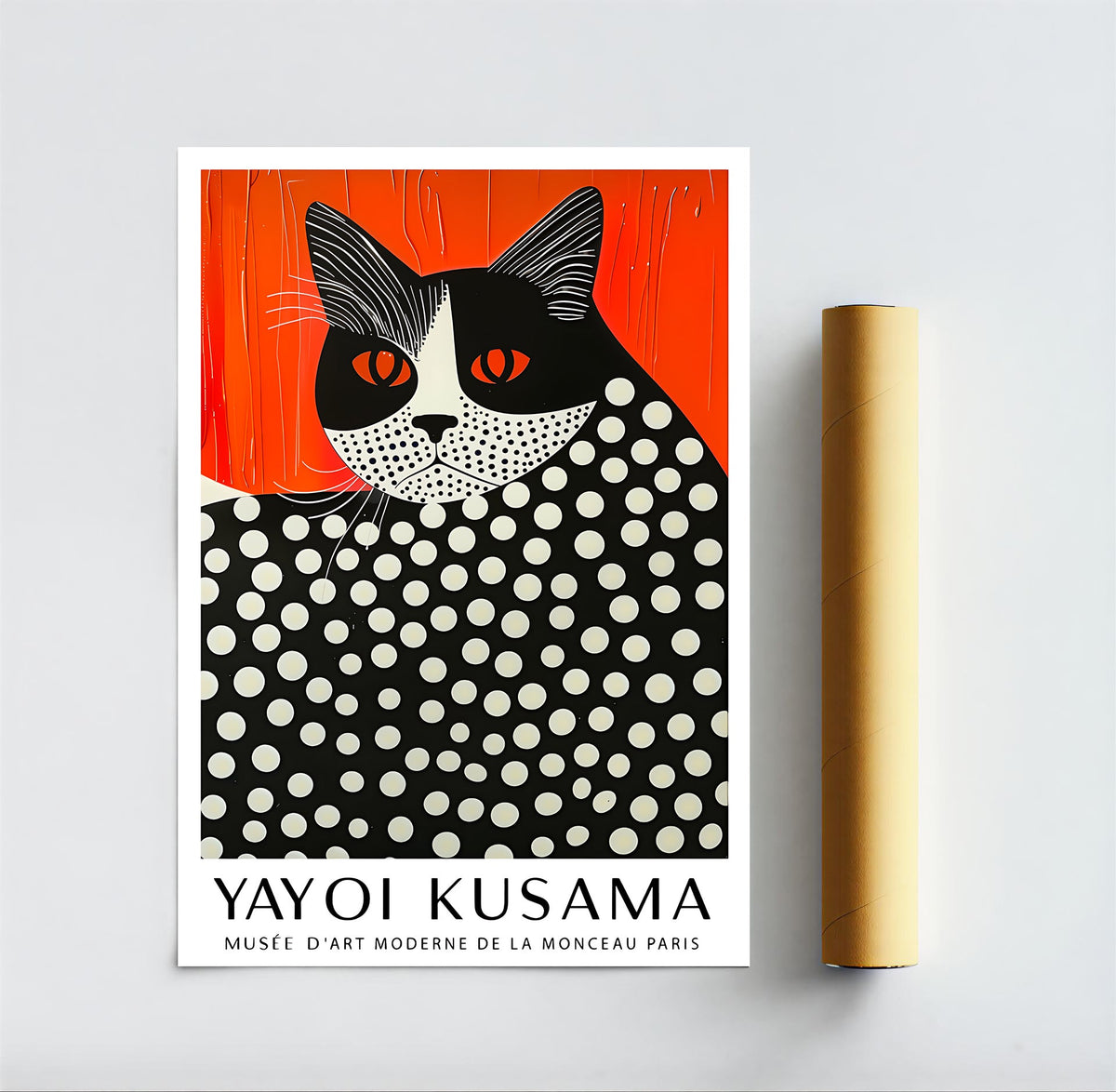 Lámina de gato con lunares