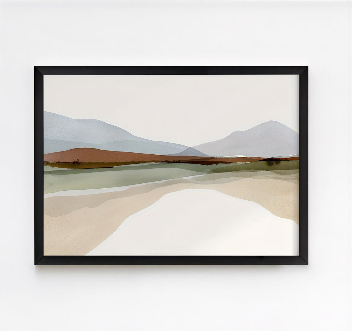 Lámina de paisaje en acuarela