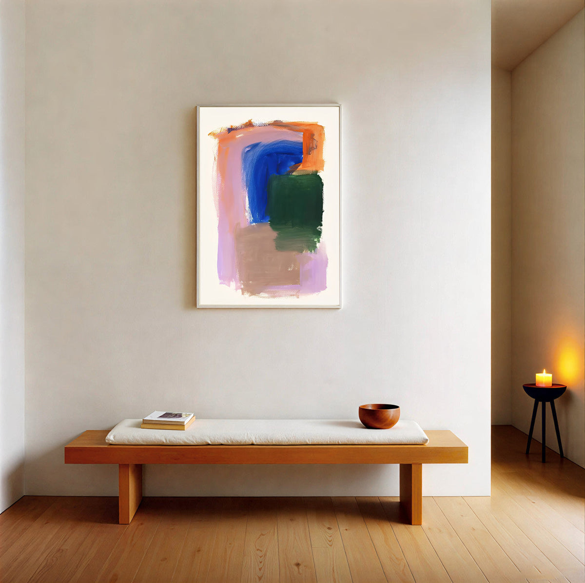 Lámina de arte abstracto moderno y colorido