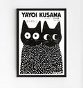 Póster de gato Yayoi Kusama (1996) – Decoración de pared con lunares