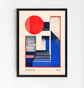 Lámina de arte abstracto Bauhaus de los años 20