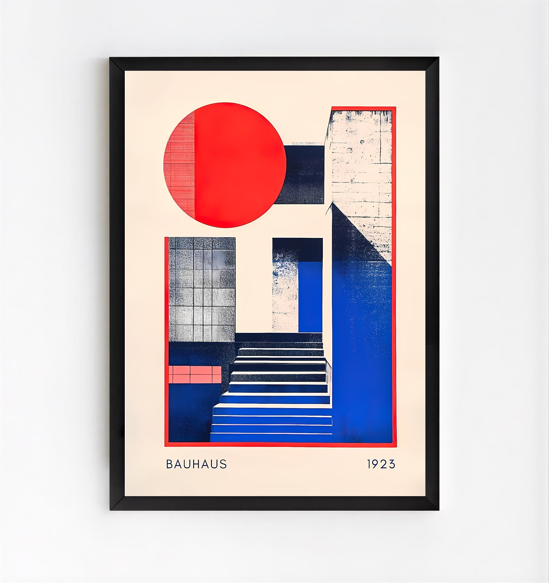 Lámina de arte abstracto Bauhaus de los años 20