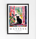 Lámina de gato negro inspirada en Matisse