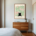 Lámina de gato negro William Morris
