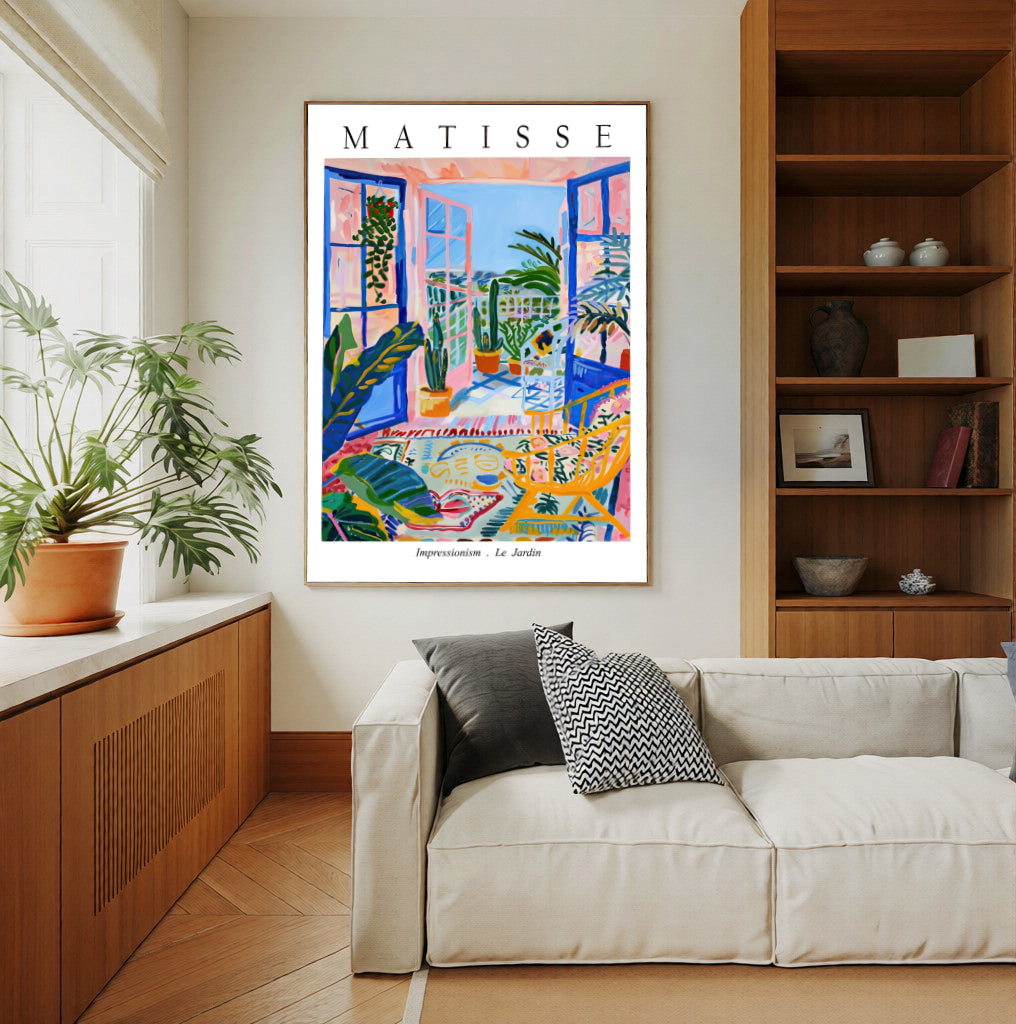Póster de exposición Matisse Le Jardin – Arte de pared del balcón colorido