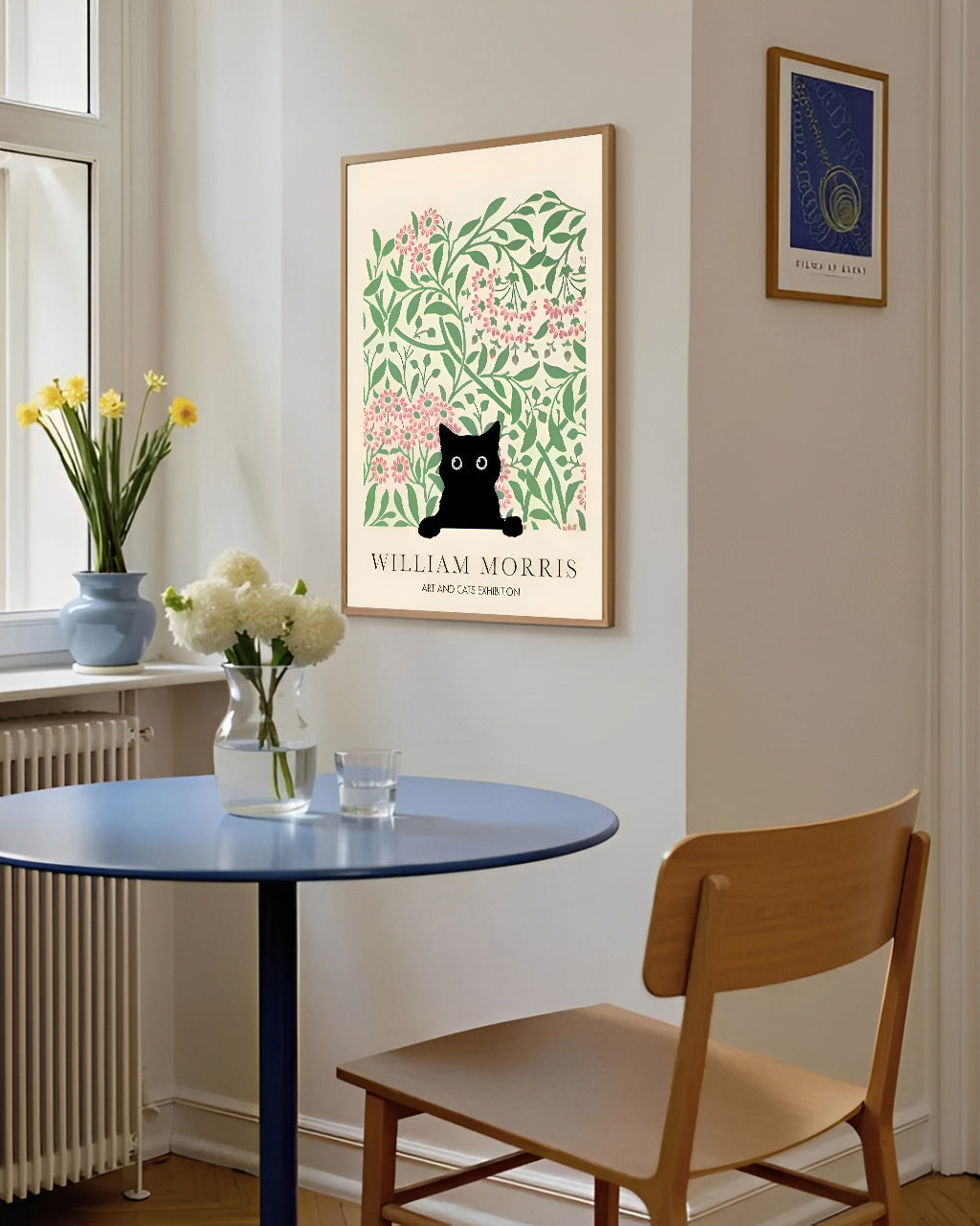 Lámina de gato negro William Morris