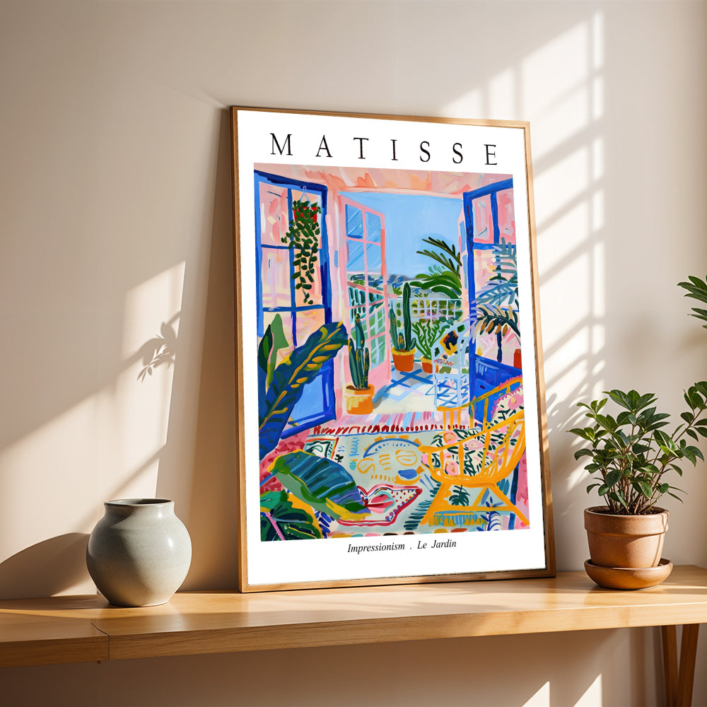 Póster de exposición Matisse Le Jardin – Arte de pared del balcón colorido