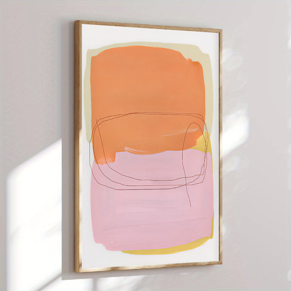 Lámina de arte abstracto minimalista