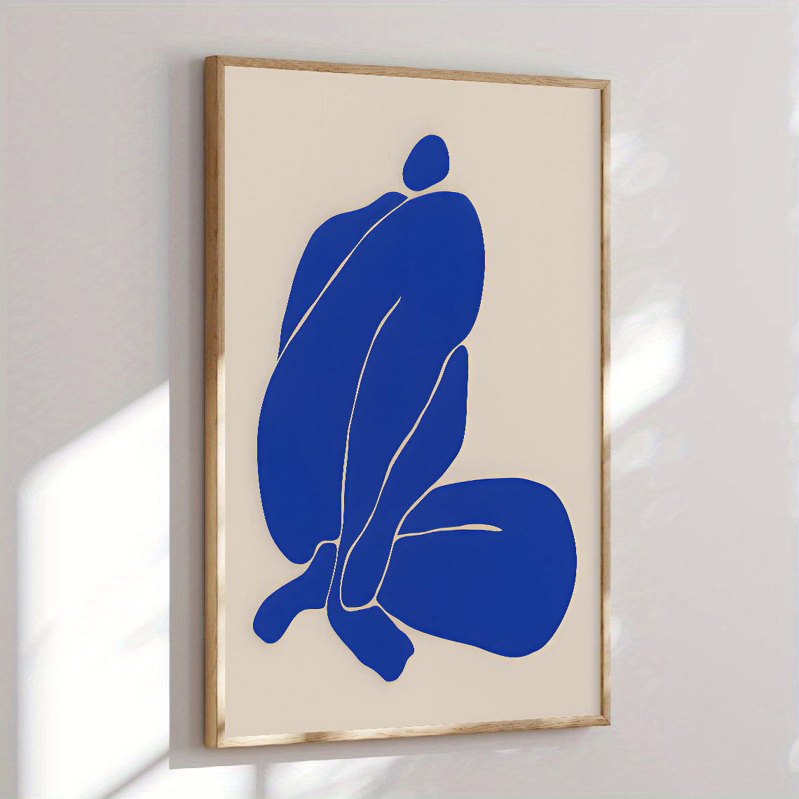 Lámina de figura abstracta en azul