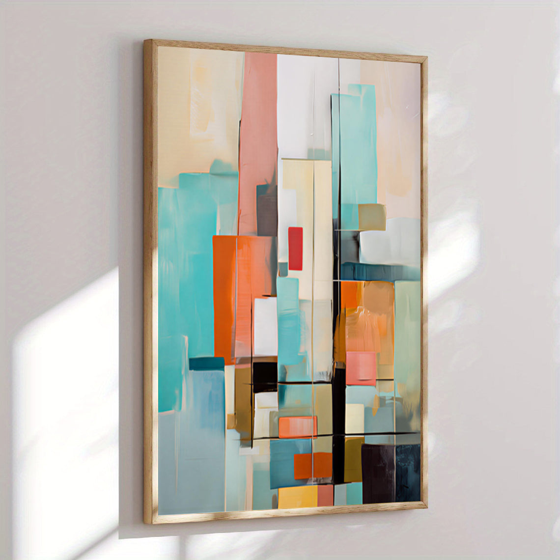 Lámina de arte abstracto geométrico
