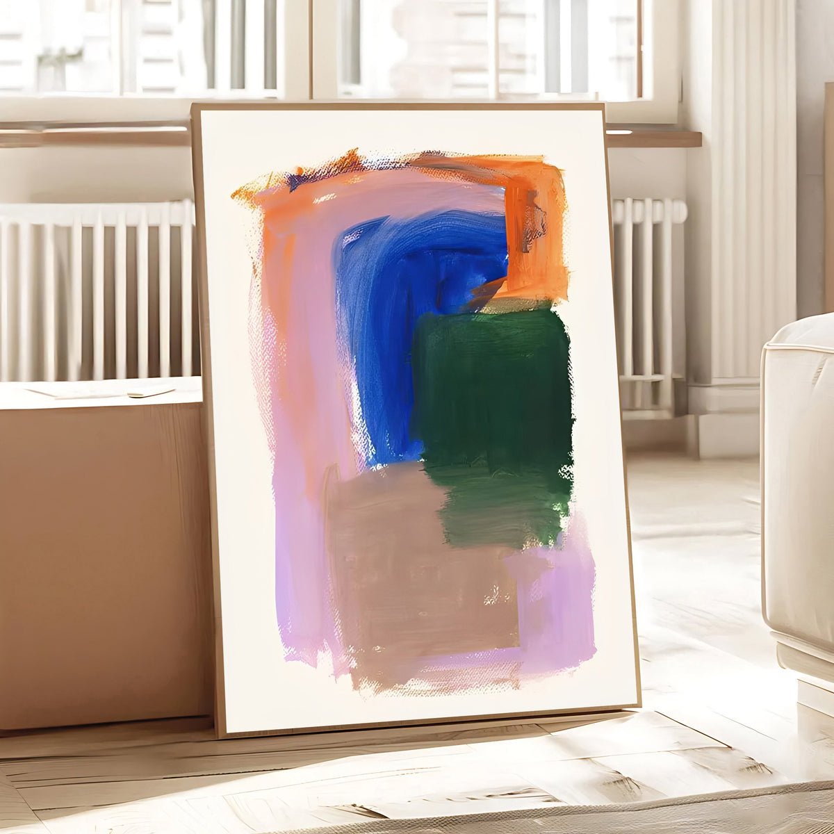Lámina de arte abstracto moderno y colorido