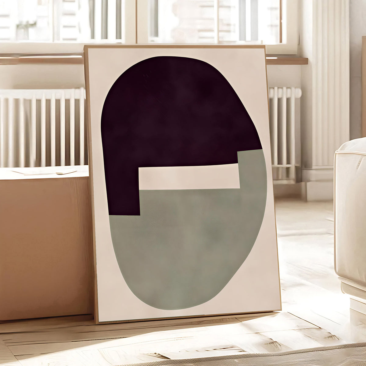 Lámina de arte abstracto minimalista
