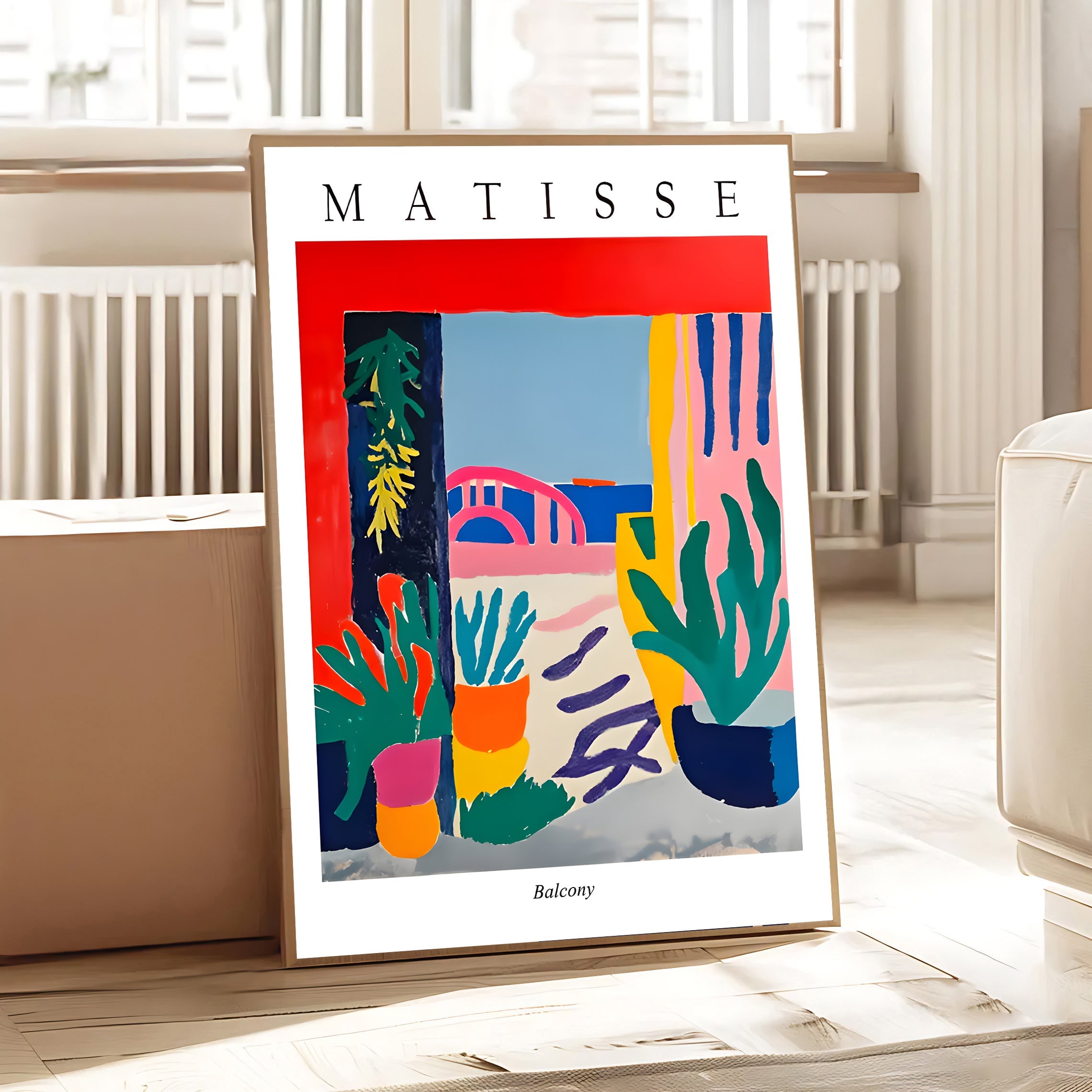 Obra de plantas de interior inspirada en Henri Matisse