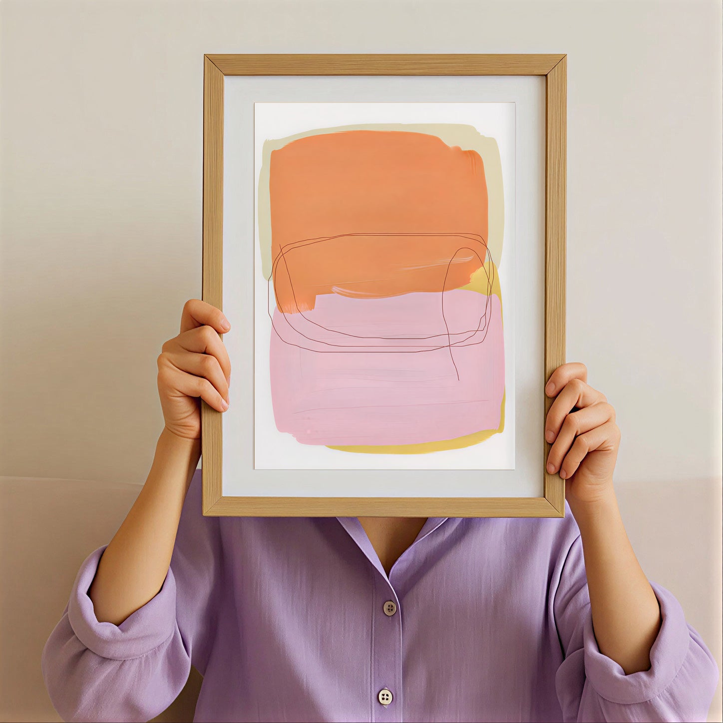 Lámina de arte abstracto minimalista