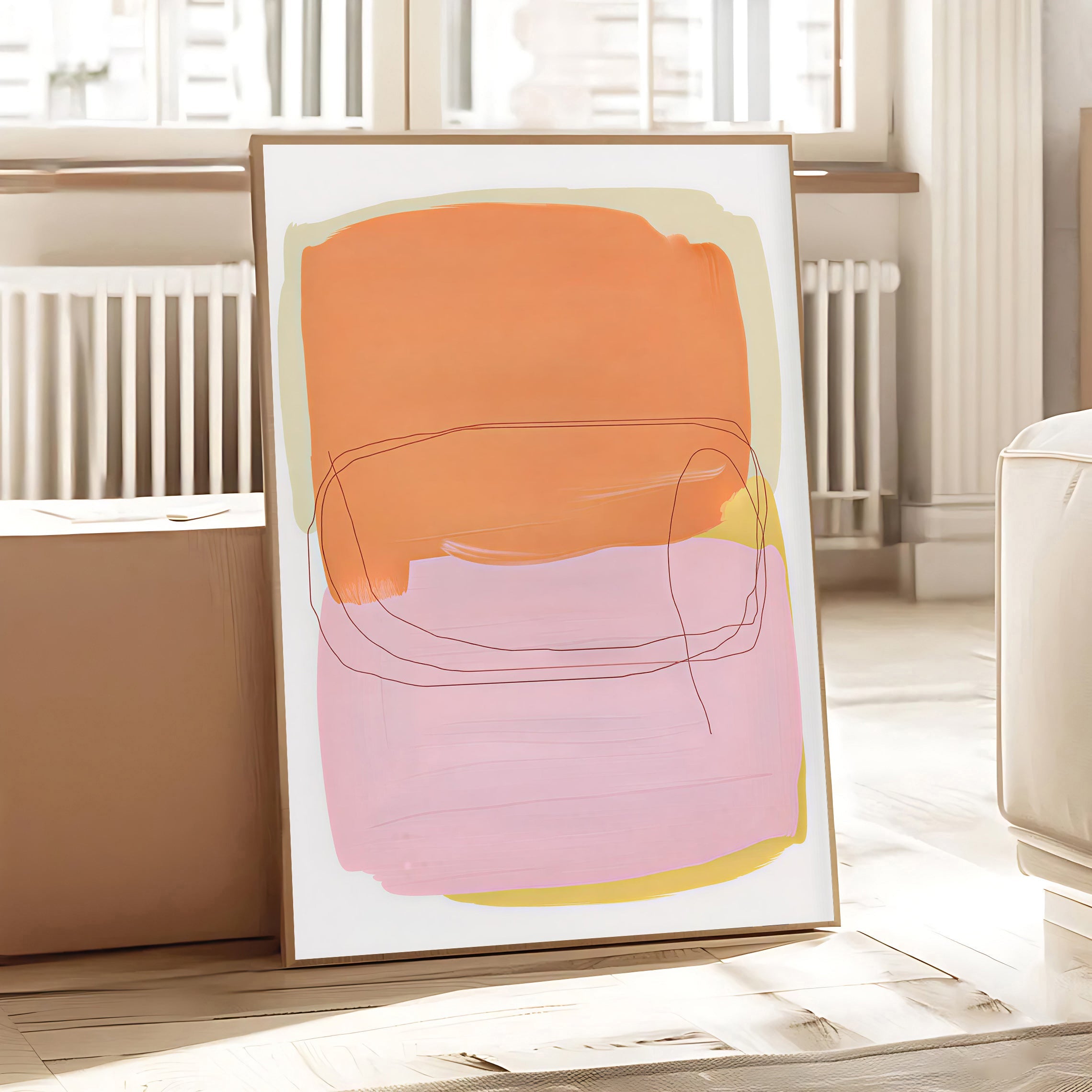 Lámina de arte abstracto minimalista