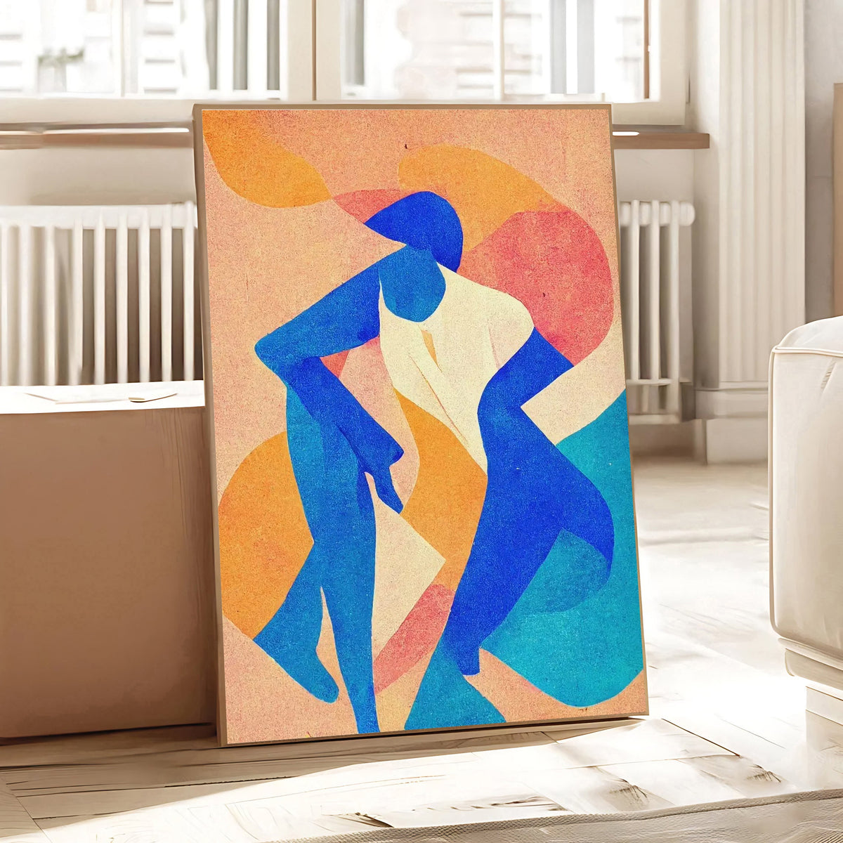 Lámina de arte figurativo abstracto moderno
