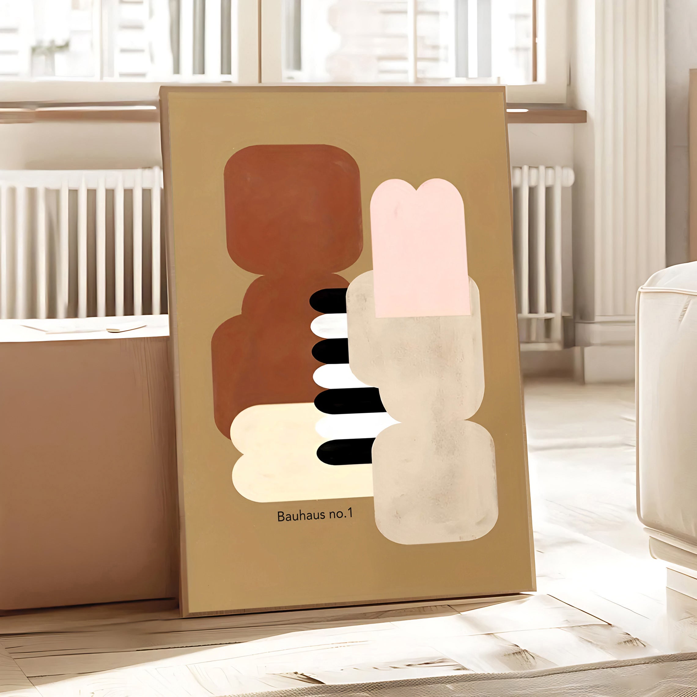 Lámina de arte abstracto Bauhaus