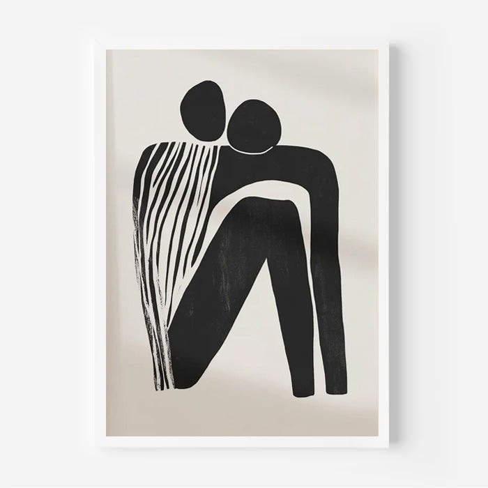 Lámina minimalista de figura abstracta