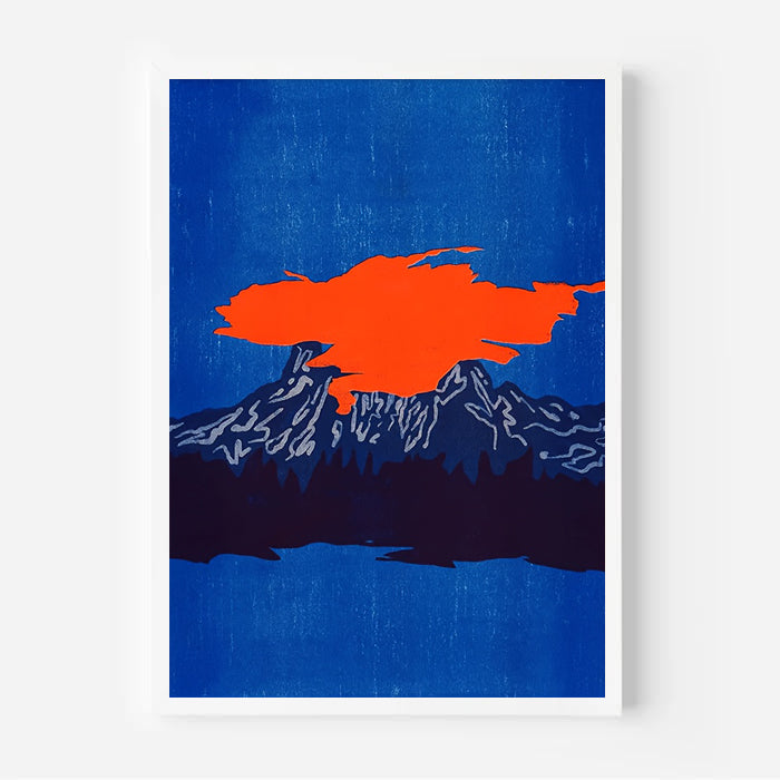 Lámina de paisaje abstracto