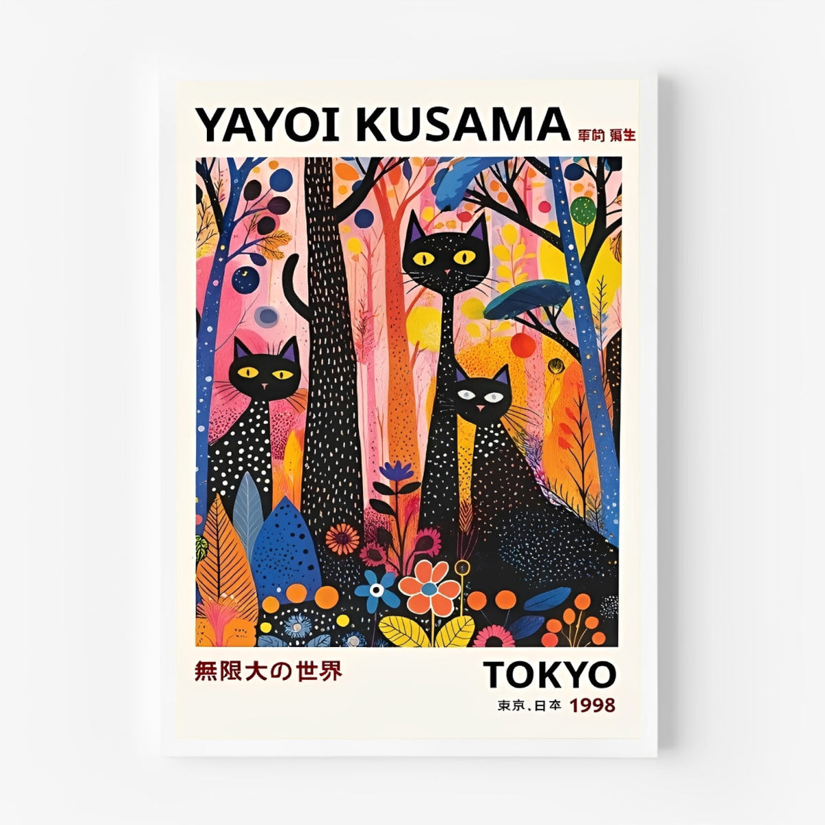Yayoi Kusama Gatos Negros
