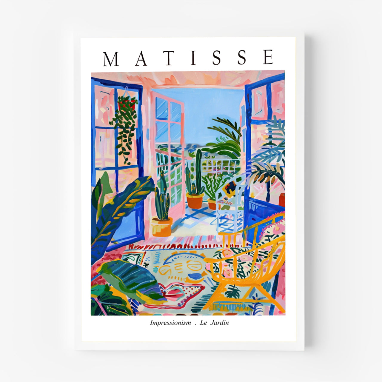 Póster de exposición Matisse Le Jardin – Arte de pared del balcón colorido