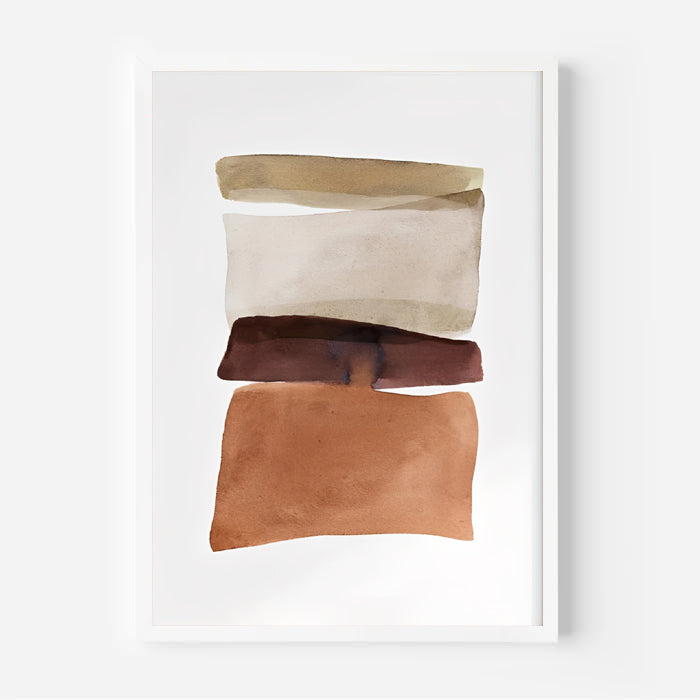 Lámina de arte abstracto en tonos neutros